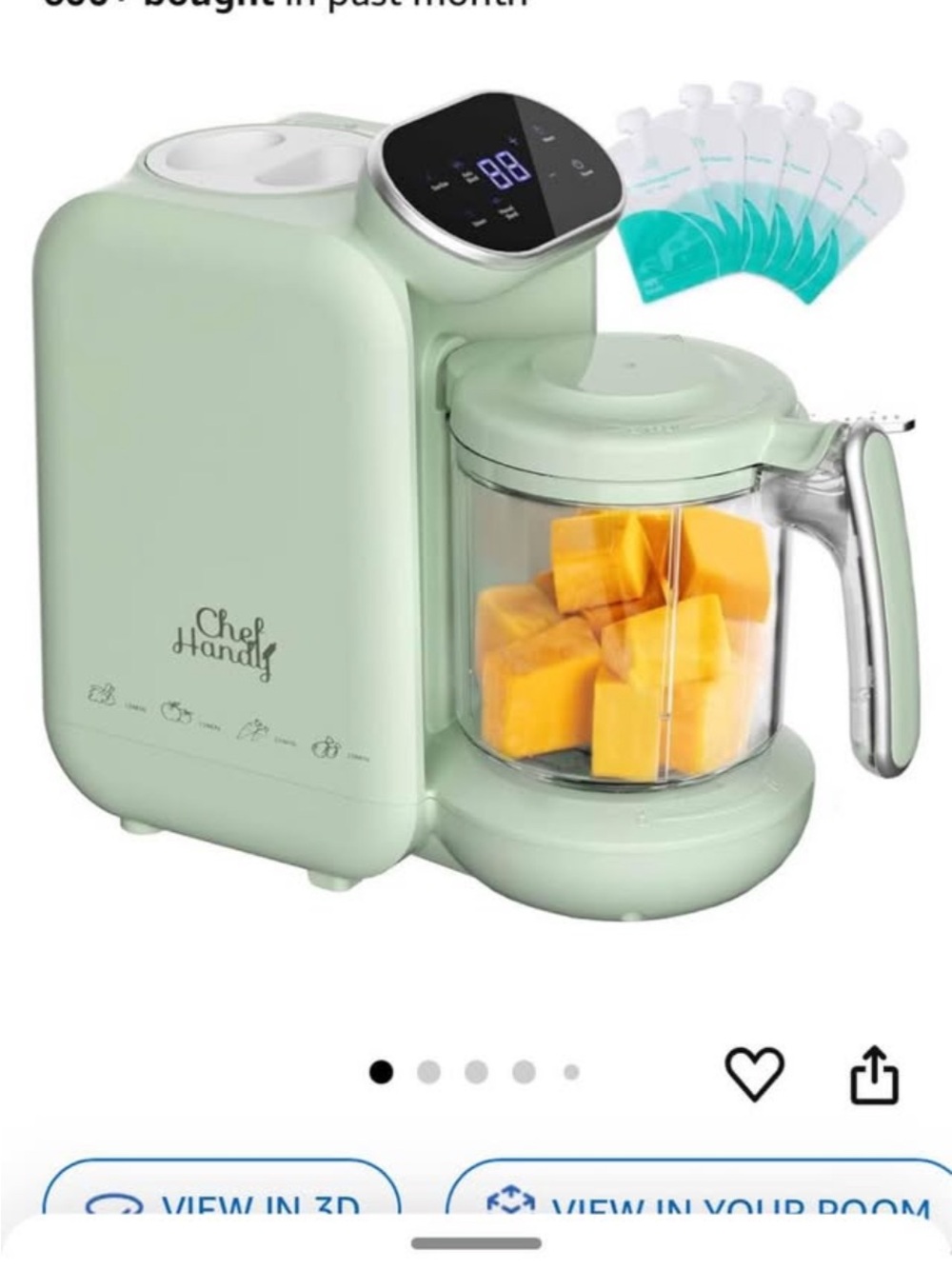 Baby Food Processor - White - Picture 2 of 3